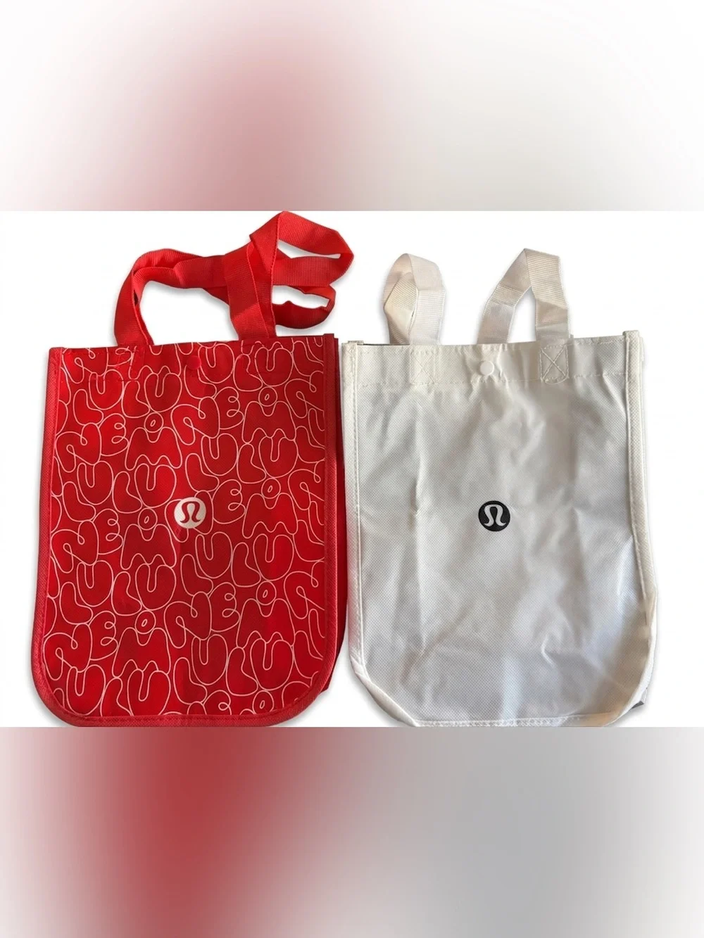 Lululemon Athletica Small Reusable Tote Bags (2) - Picture 2 of 2